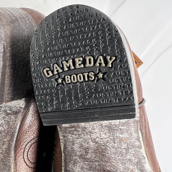 Game Day Boots Southern Illinois University Sulkis Distressed Leather Size 11B - Picture 11 of 14